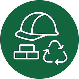 waste removal and clearance services for construction icon